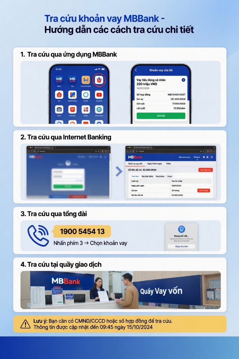 Tra cứu khoản vay MBBank – Hướng dẫn các cách tra cứu chi tiết