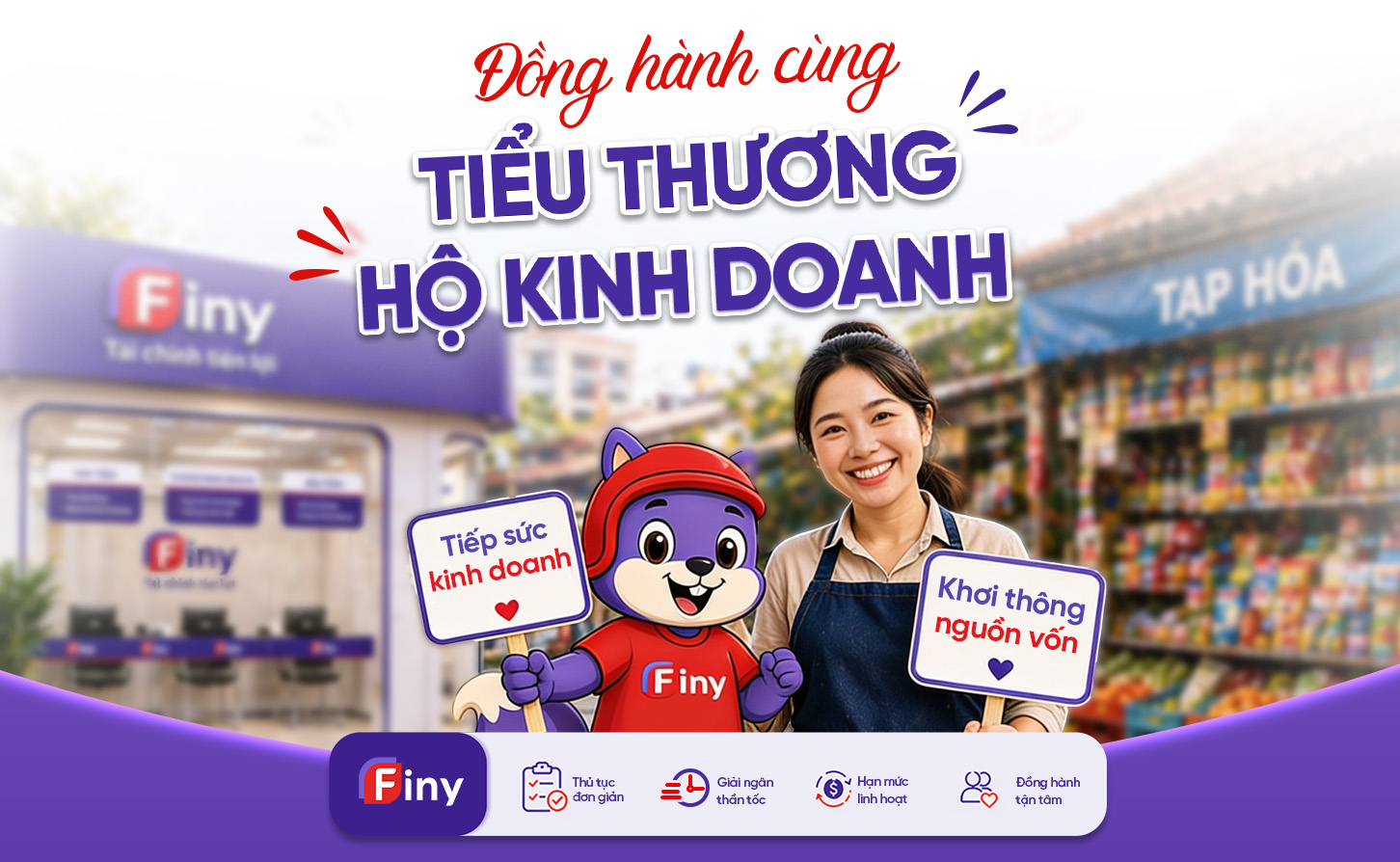Cho vay tiểu thương chợ thủ tục đơn giản, lãi suất thấp